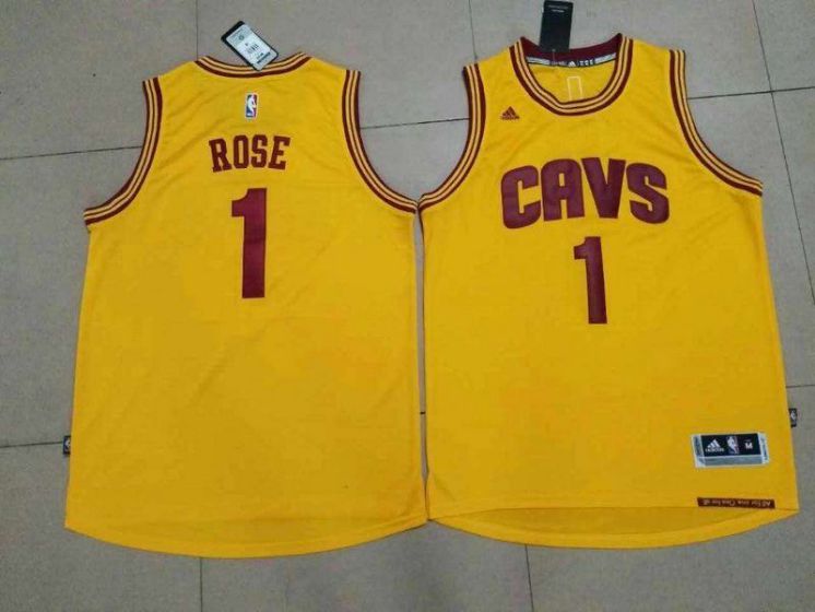 Men Cleveland Cavaliers #1 Rose Yellow NBA Jerseys->los angeles angels->MLB Jersey